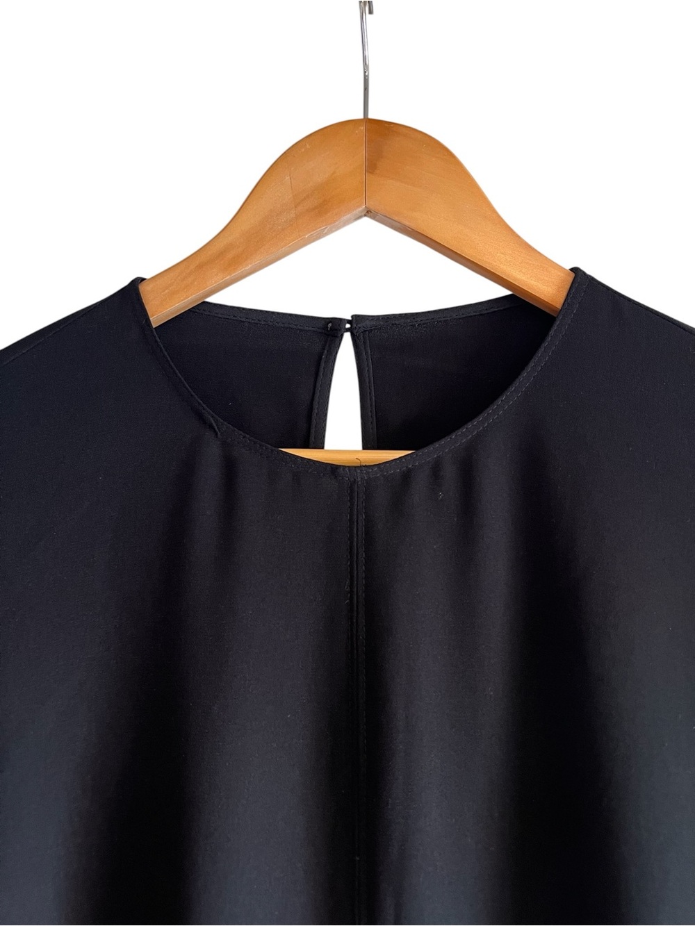 Wilfred loose fit 3/4 sleeve lightweight mini dress in black excellent condition - Picture 6 of 14